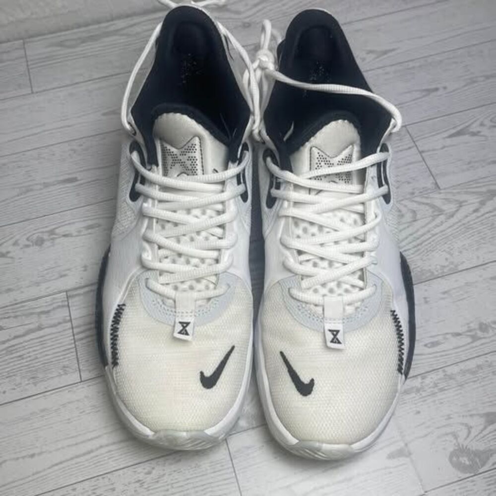 Nike PG 5 Team Blank TB Basketball Paul George White DA7758-100 Men’s Size 9.5